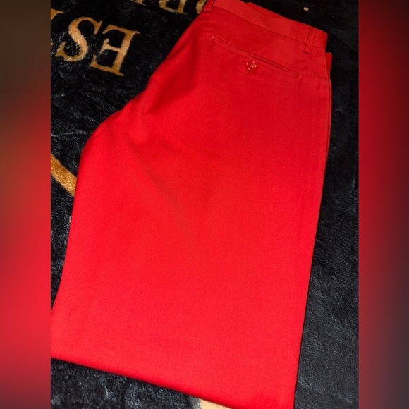 MATCHING MEN SET: Barabas M Shirt, Men Red Slacks 32/32, Mens Dress Shoes Size 9 - Picture 7 of 14